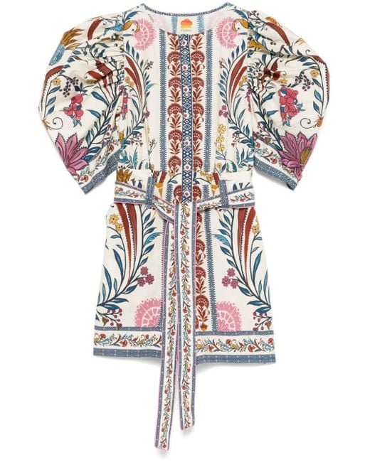 Farm Rio White Romantic Playsuit
