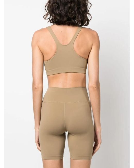 Sporty & Rich Brown Cropped Stretch Top