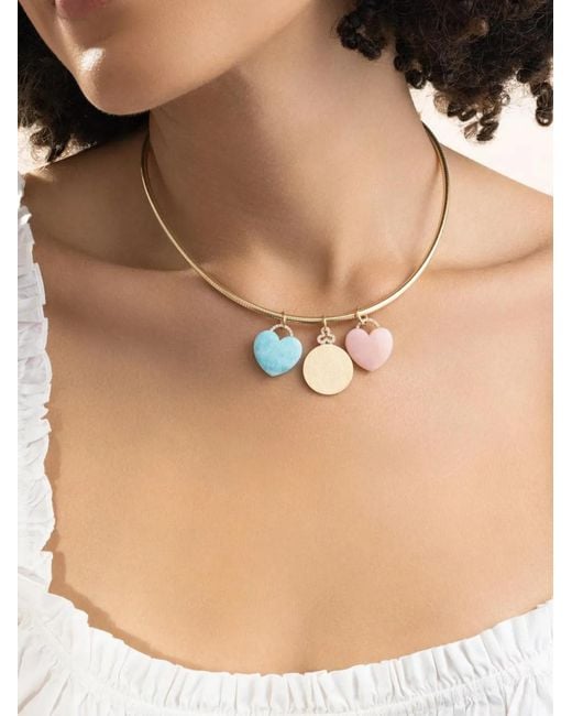 Devon Woodhill Brown Heart-Motif Opal And Diamond Pendant