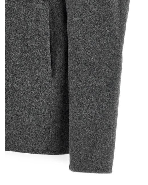 Giorgio Brato Gray Hooded Jacket for men