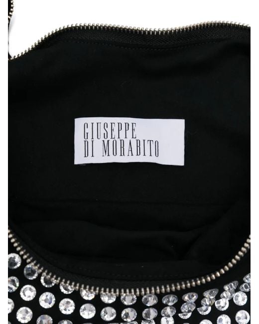 GIUSEPPE DI MORABITO Black Embellished Teardrop Shoulder Bag