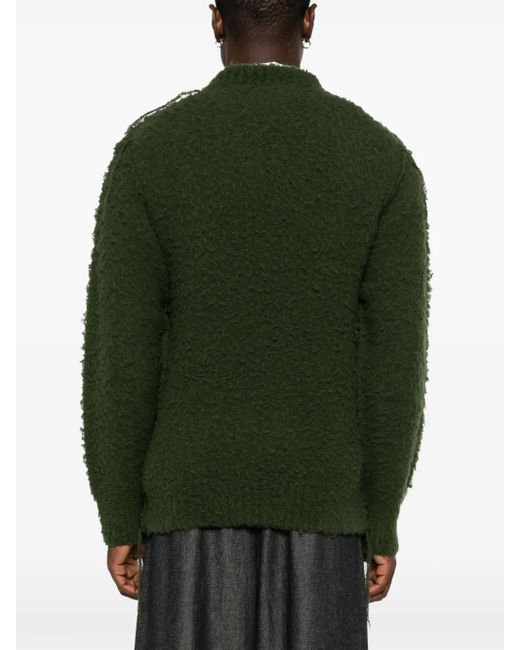 Sacai Green Pilled Sweater for men