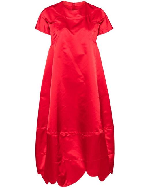 Comme des Garçons Red Duchess Satin Dress