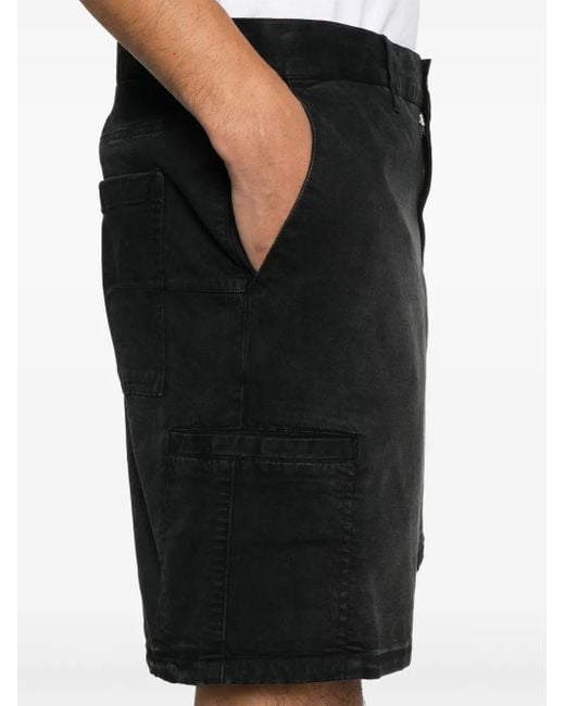 Represent Black Season Cargo Shorts for men