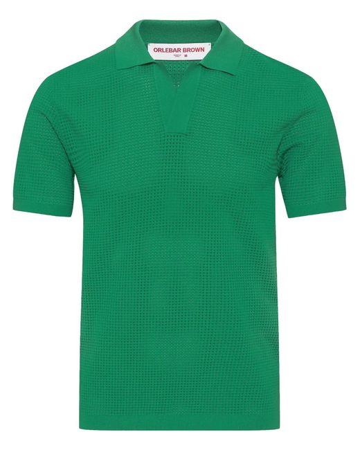 Orlebar Brown Green Roddy Polo Shirt for men