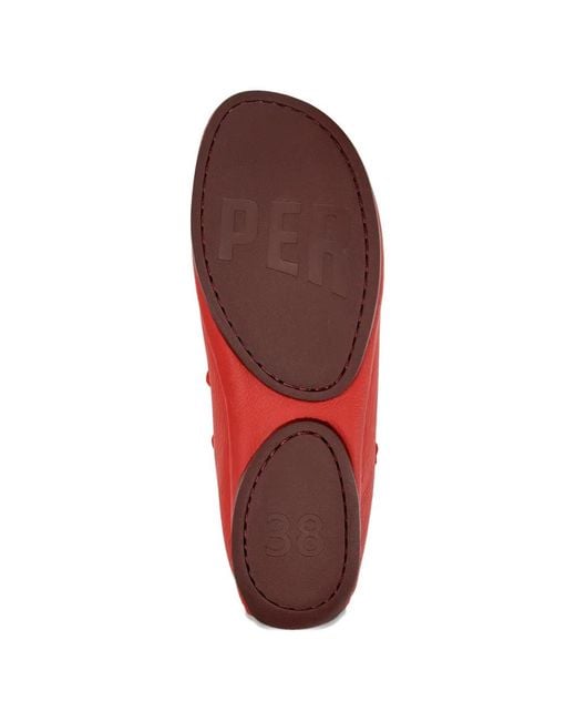 Camper Red Right Nina Ballet Flats