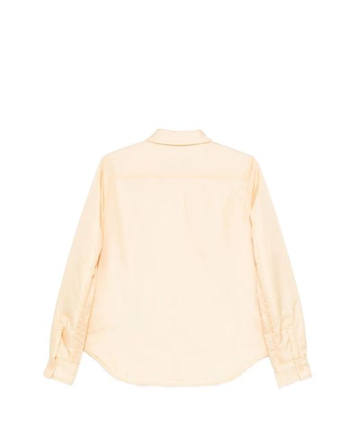 Aspesi Natural Long-Sleeve Buttoned Jacket