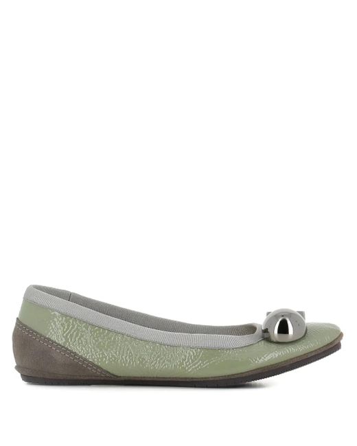 Dove Nuotano Gli Squali Gray Becky Appliqué Ballet Flats
