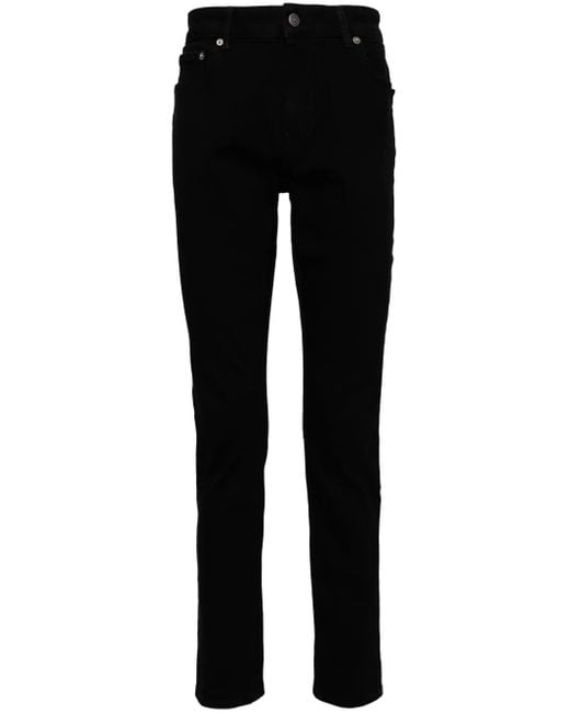 Roberto Cavalli Black Mid-Rise Skinny Jeans for men