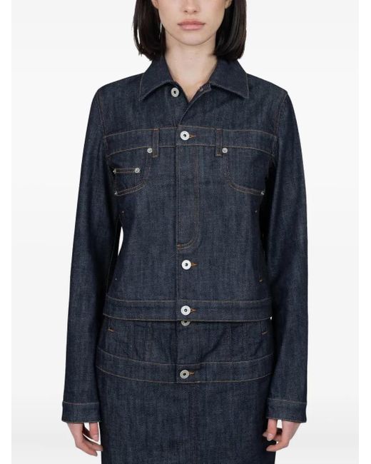 Jean Paul Gaultier Blue Trompe-L'Oeil Denim Jacket