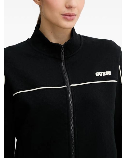 Sweat À Patch Logo Guess en coloris Black