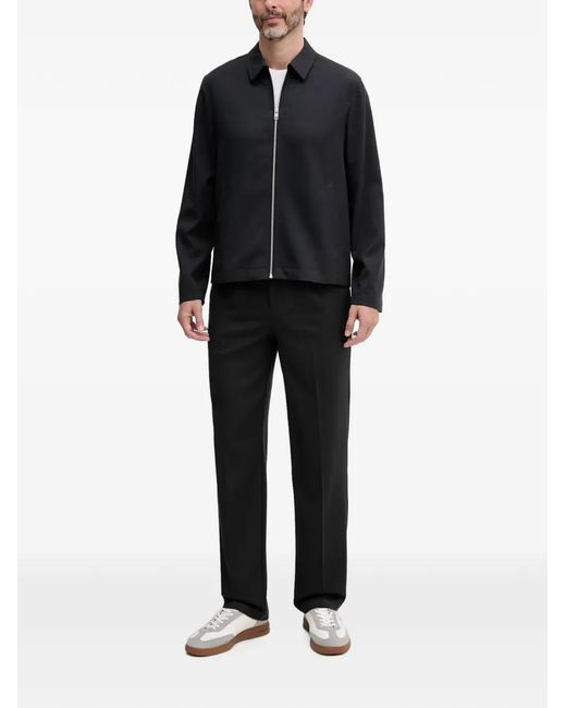 Lindbergh Black Zip-Up Shirt Jacket for men