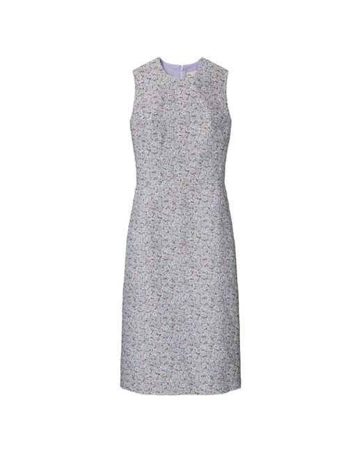 Tory Burch Gray Jacquard Dress