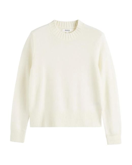 Chinti & Parker White Crew-Neck Sweater