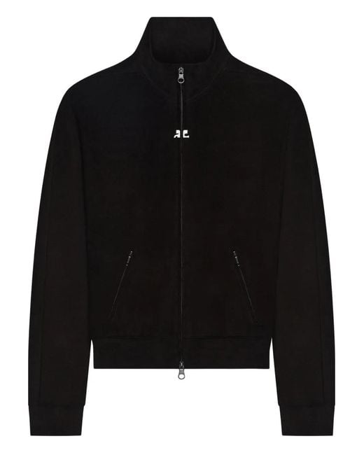 Courreges Black Zip-Up Jacket for men