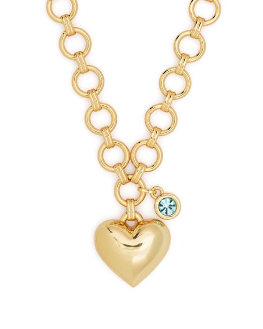 Maje Metallic Heart-pendant Necklace