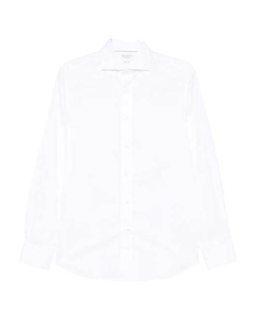 メンズ Brunello Cucinelli Button-up Shirt White