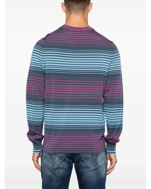 Paul Smith Blue Striped Jumper for men