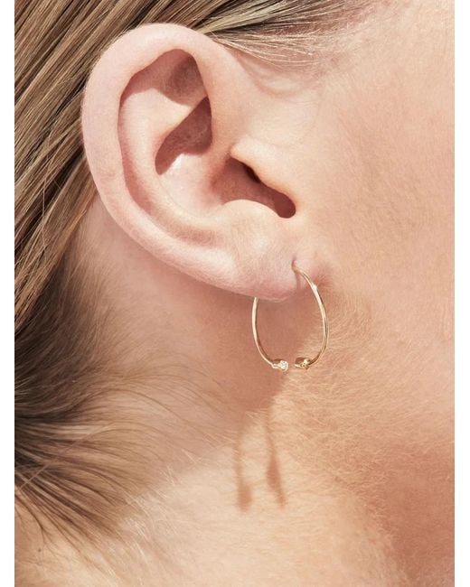 Shihara Metallic 18Kt Twist Round 02 Diamond Single Earring