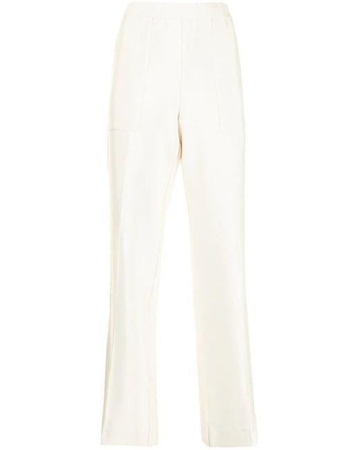 GOODIOUS White Hose Mit Geradem Bein