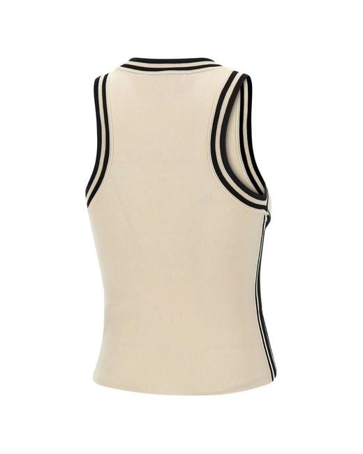 Kaos Natural Icona Contrast-Trim Tank Top