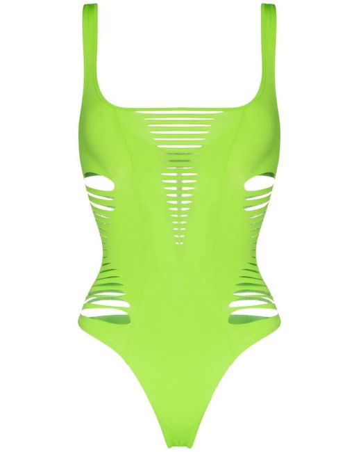 Agent Provocateur Dakota Cut-out Swimsuit in Green | Lyst