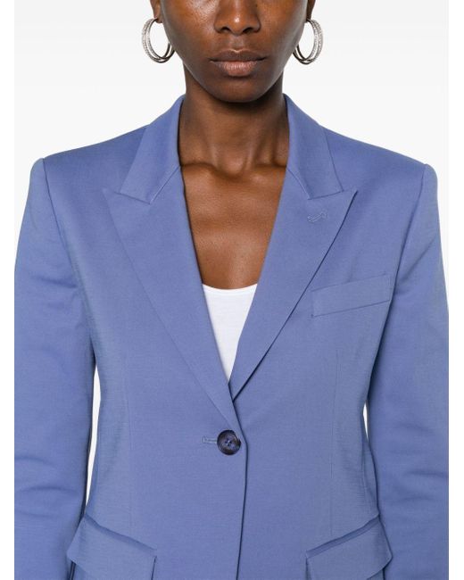 Single-breasted blazer Emporio Armani en coloris Blue