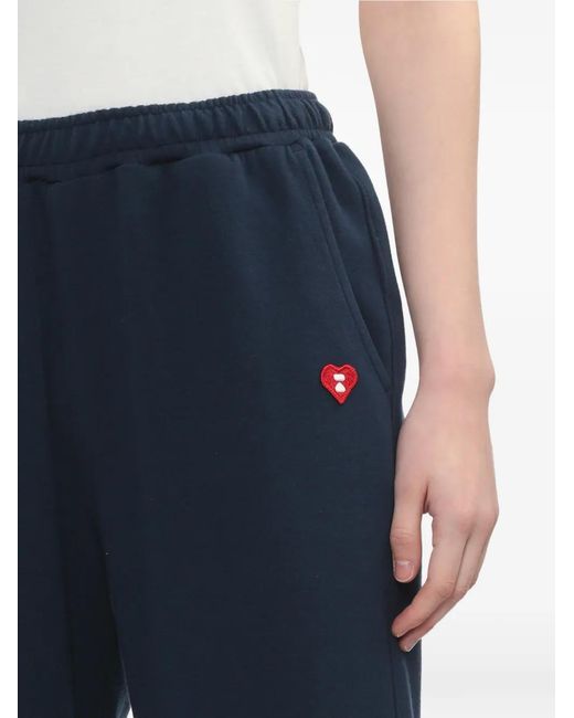 A Bathing Ape Blue Heart Patch Track Pants