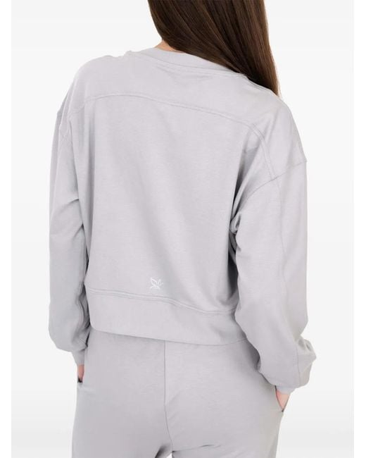 On/Off Essentials White The Solace Crew Neck Sweatshirt