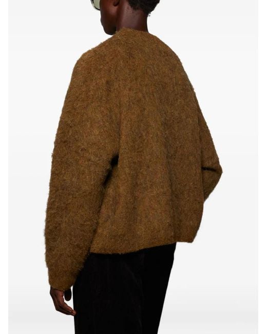Martine Rose Green Letter-Detail Sweater for men