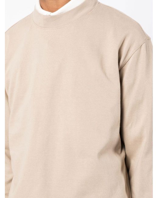 Rito Structure Natural Solid-color Long-sleeve Swaetshirt for men
