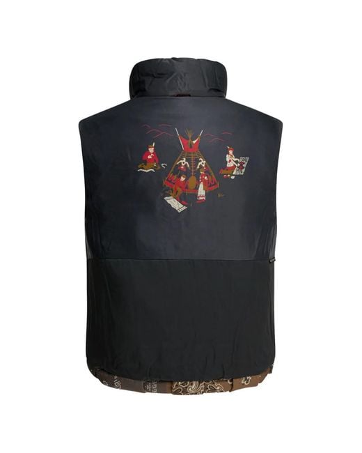 Kapital Bodywarmer Met Patchwork in het Brown voor heren