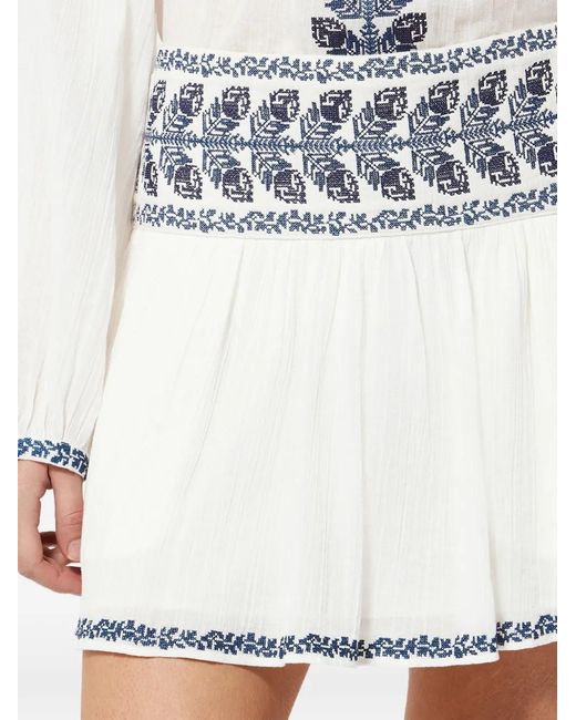 Isabel Marant White Picadilia Ecru Cotton Skirts
