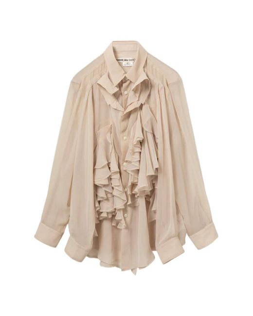 Comme des Garçons Natural Ruffled Blouse
