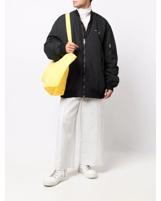 Raf Simons Black Synchronicity Oversized Padded Jacket for men