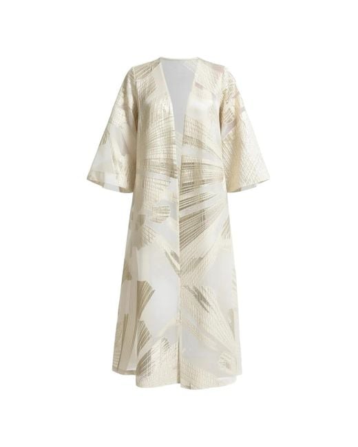 Gemy Maalouf White Structured Cape