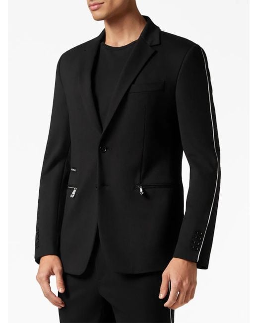 Philipp Plein Black Sport Style Suit for men