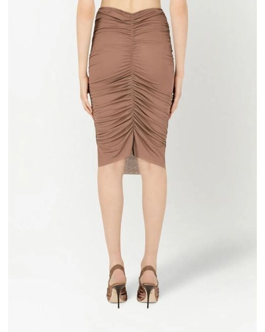 Dolce & Gabbana Brown Pencil Skirts