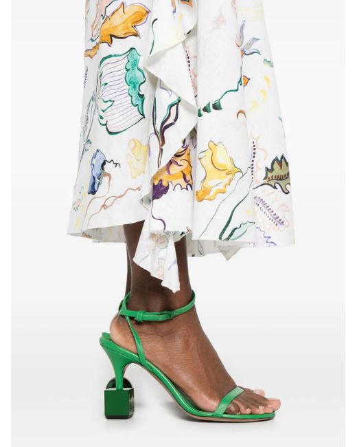Dorothee Schumacher White Maxirock Mit Print