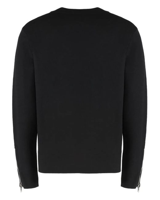 Givenchy Black Crew-Neck Wool Sweater for men