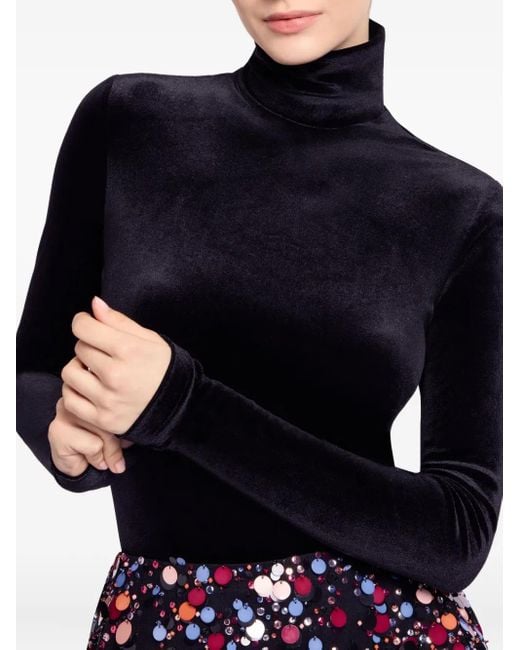 Elie Saab Blue Velvet T-Shirt