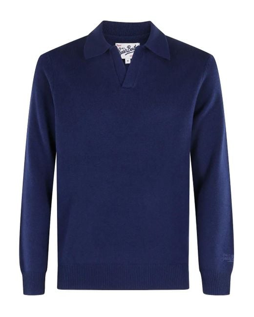 Mc2 Saint Barth Blue Covent Wool Sweater for men