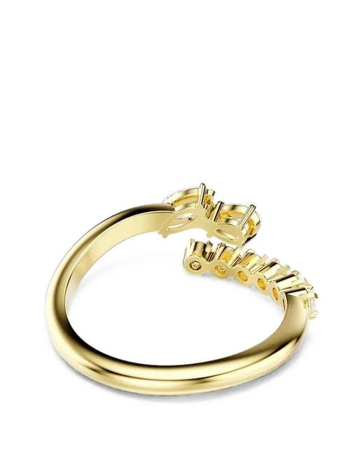 Swarovski Metallic Mesmera Crystal-Embellished Wrap Ring