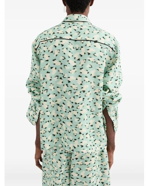 Camisa Estampada Jil Sander de hombre de color Green