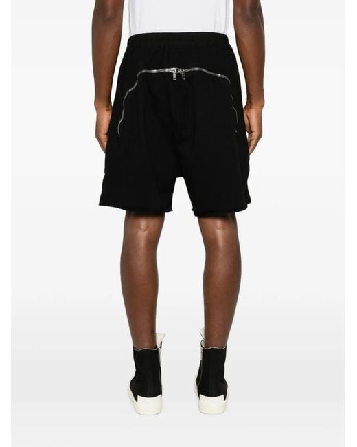 Rick Owens Black Temple Long Boxers Butt Zip for men