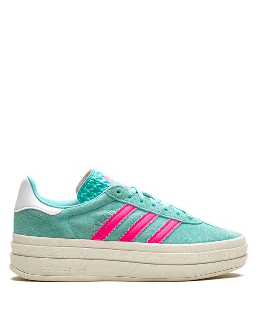 Adidas Blue Gazelle "Flash Aqua Lucid" Platform Sneakers