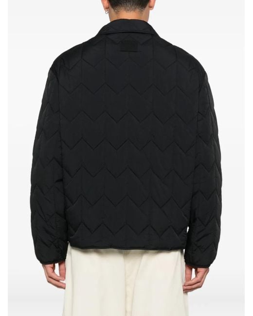 Plumífero Con Cremallera Maison Kitsuné de hombre de color Black