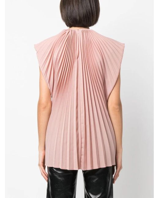 Colville Pink Cerith Pleated Top