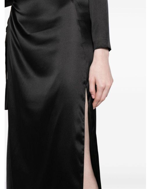 Cynthia Rowley Black Striking Silk Maxi Dress