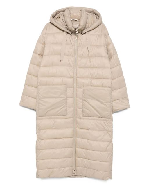 Marc O' Polo フーデッド キルティングコート Natural